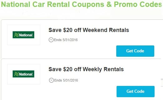 Best Deals On National Car Rental Booking Discount Coupons And Code For Car Reservation Wink24news