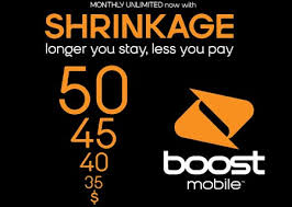 Boost Mobile SHRINKAGE Plan
