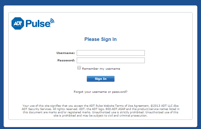 adt pulse login