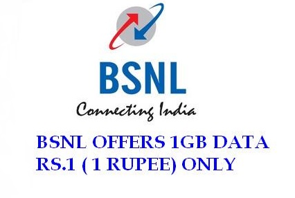BSNL 1 GB Data at Just Rs. 1