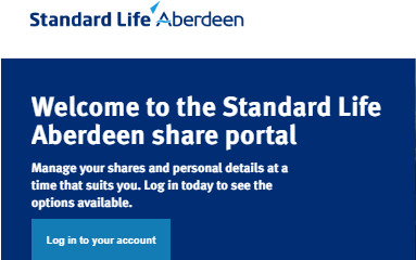 Standard Life Share Portal Account Login