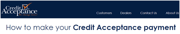 Credit Acceptance Phone Number To Make A Payment